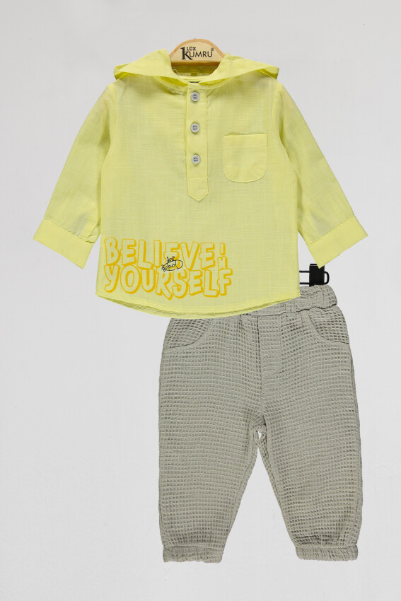 Wholesale Baby Boys 2-Piece Shirts and Shorts Set 6-18M Kumru Bebe 1075-4111 - 2