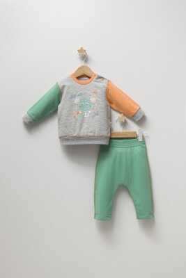 Wholesale Baby Boys 2-Piece Sweatshirt and Pants Set 6-24M Tongs 1028-4854 - Tongs (1)