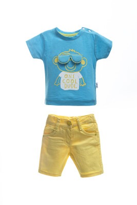 Wholesale Baby Boys 2-Piece T-Shirt and Capri Set 3-12M Wogi 1030-WG-2107-A - Wogi