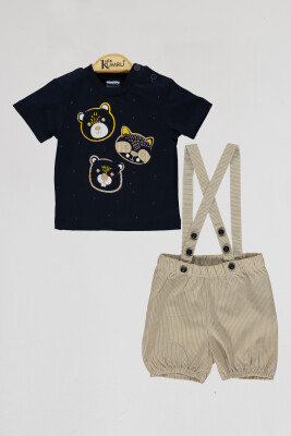 Wholesale Baby Boys 2-Piece T-Shirt and Shorts Set 6-18M Kumru Bebe 1075-4093 - 5