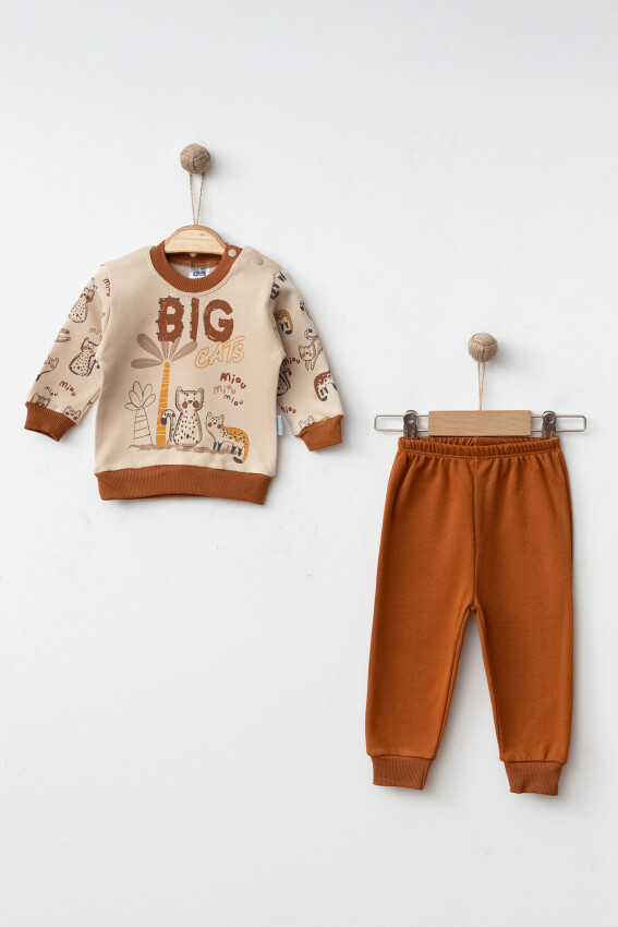 Wholesale Baby Boys 2-Piece Tracksuit Set 3-9M Hoppidik 2017-2337 - 4