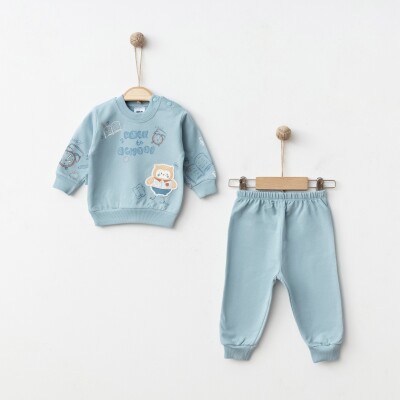 Wholesale Baby Boys 2-Piece Tracksuit Set 3-9M Hoppidik 2017-2364 - Hoppidik