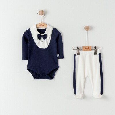 Wholesale Baby Boys 2-Pieces Body and Pants Set 0-6M Miniborn 2019-9070 - 3
