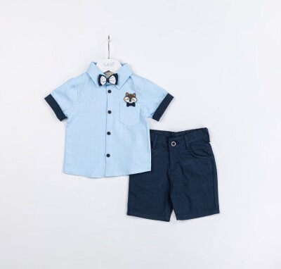 Wholesale Baby Boys 2-Pieces Shirt and Short Set 9-24M Sani 1068-9917 - 2