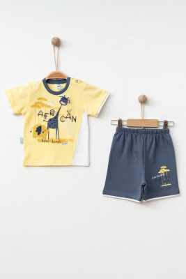 Wholesale Baby Boys 2-Pieces T-shirt and Short Set 6-12M Hoppidik 2017-2290 - Hoppidik (1)