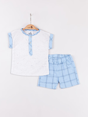 Wholesale Baby Boys 2-Pieces T-shirt and Short Set 6-18M BabyZ 1097-4631 White