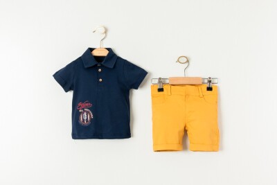 Wholesale Baby Boys 2-Pieces T-shirt and Shorts Set 6-24M Bubbly 2035-728 - Bubbly