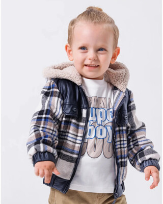 Wholesale Baby Boys 3-Piece Coat, Sweatshirt and Trouser Set 9-24M Minibombili 1005-6543 - Minibombili