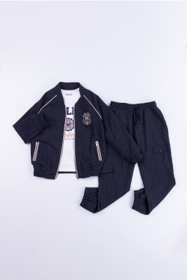 Wholesale Baby Boys 3-Piece Jacket, Body and Pants Set 6-24M Gold Class 1010-1516 - 3