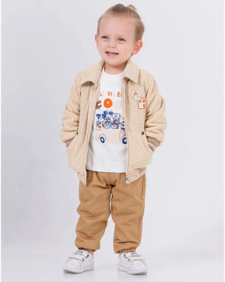 Wholesale Baby Boys 3-Piece Jacket, Sweatshirt and Pants Set 9-24M Minibombili 1005-6540 - Minibombili