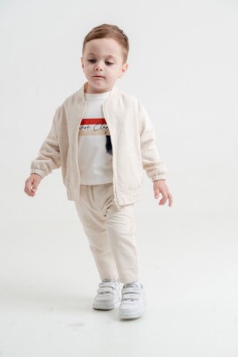 Wholesale Baby Boys 3-Piece Jacket, T-Shirt and Pants Set 9-24M Lemon 1015-10107 - 3