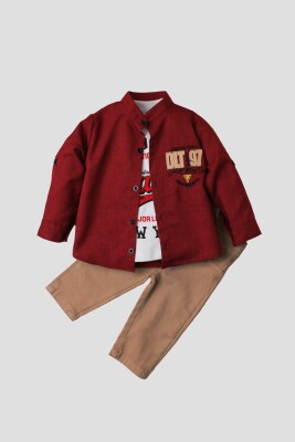 Wholesale Baby Boys 3-Piece Shirt, Bodysuit and Pants Set 9-24M Kidexs 1026-90135 - Kidexs