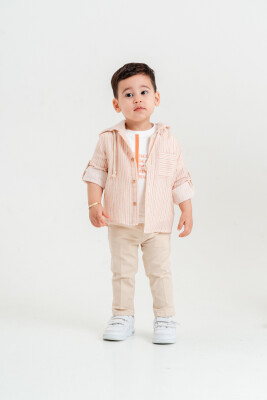 Wholesale Baby Boys 3-Piece Shirt, T-Shirt and Pants Set 9-24M Lemon 1015-10011 - 2