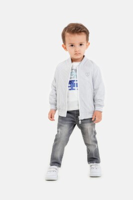 Wholesale Baby Boys 3-Pieces Jacket, T-shirt and Pants Set 9-24M Lemon 1015-9983 - Lemon (1)