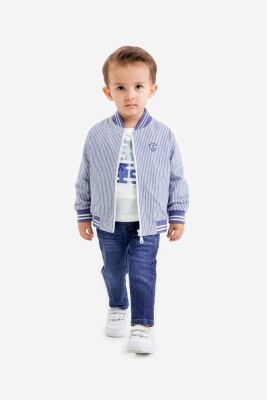 Wholesale Baby Boys 3-Pieces Jacket, T-shirt and Pants Set 9-24M Lemon 1015-9983 - Lemon