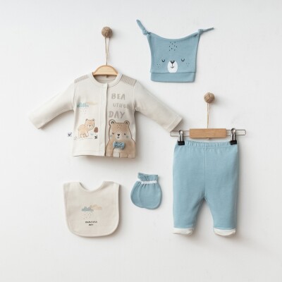Wholesale Baby Boys 5-Piece Newborn Set 0-3 M Vina baby 2042-003015 - 1