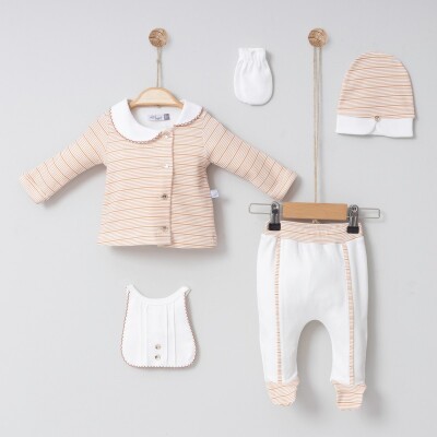 Wholesale Baby Boys 5-Piece Newborn Set 0-6M Miniborn 2019-5023 - Miniborn
