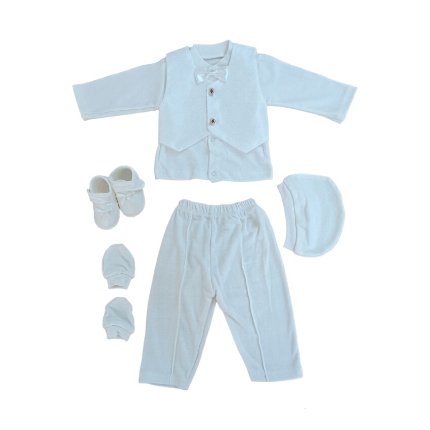 Wholesale Baby Boys 5-Piece Set 0-3M Tomuycuk 1074-15060-03 - 1