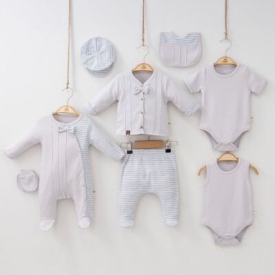 Wholesale Baby Boys 8-Piece Newborn Set 0-3M Minizeyn 2014-2002 - 2