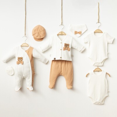 Wholesale Baby Boys 8-Pieces Newborn Set 0-3M Minizeyn 2014-2004 - Minizeyn