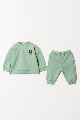 Wholesale Baby Boys Basic Tracksuit Set 6-18M Tuffy 1099-0812 Light green2