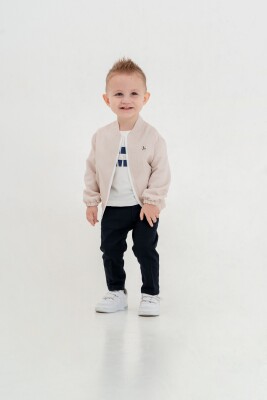Wholesale Baby Boys Jacket, T-shirt and Pants Set 9-24M Lemon 1015-9989 - 3