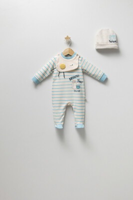 Wholesale Baby Boys Jumpsuit Set 0-3M Tongs 1028-4320 - Tongs