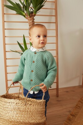 Wholesale Baby Boys Knitwear Cardigan 3-12M Uludağ Triko 1061-21069 - Uludağ Triko