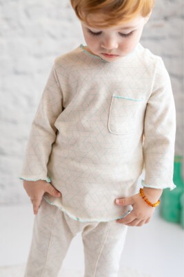 Wholesale Baby Boys Long Sleeve T-shirt with Shoulder Snap 3-24M Zeyland 1070-232M1MIS61 - 1