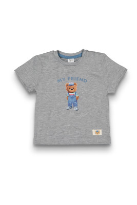 Wholesale Baby Boys Printed T-Shirt 6-18M Tuffy 1099-1701 - Tuffy (1)