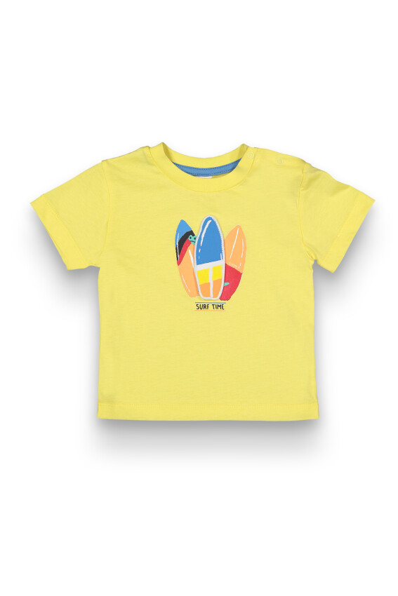 Wholesale Baby Boys Printed T-Shirt 6-18M Tuffy 1099-1706 - 2