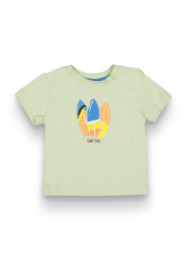Wholesale Baby Boys Printed T-Shirt 6-18M Tuffy 1099-1706 - Tuffy