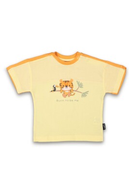Wholesale Baby Boys Printed T-shirt 6-18M Tuffy 1099-8011 - Tuffy (1)