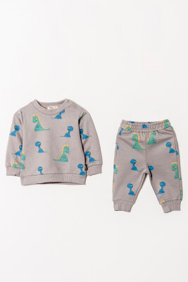 Wholesale Baby Boys Printed Tracksuit Set 6-18M Tuffy 1099-0803 - Tuffy (1)