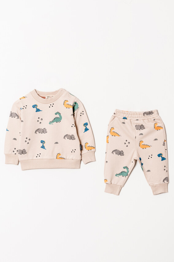 Wholesale Baby Boys Printed Tracksuit Set 6-18M Tuffy 1099-0803 - 4