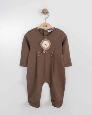 Wholesale Baby Boys Rompers 0-6M Miniborn 2019-6165 Brown