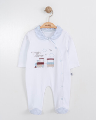 Wholesale Baby Boys Rompers 0-6M Miniborn 2019-6198 White
