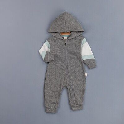 Wholesale Baby Boys Rompers With Hoodie 3-12M BabyZ 1097-4341 Smoked Color