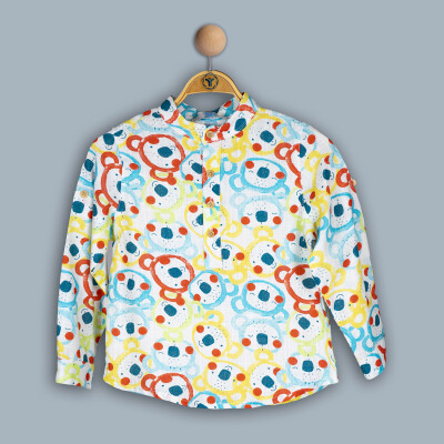Wholesale Baby Boys Shirt 6-24M Timo 1018-TE4DÜ202242691 Yellow