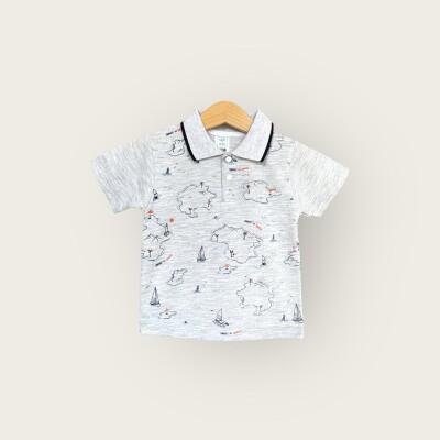 Wholesale Baby Boys T-shirt 1-4Y Algiy Mini 2047-3563 - Algiy Mini