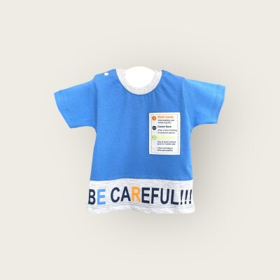 Wholesale Baby Boys T-shirt 6-18M Algiy Mini 2047-3351 - 1