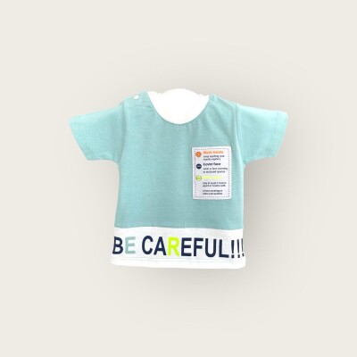 Wholesale Baby Boys T-shirt 6-18M Algiy Mini 2047-3351 Su Yeşili