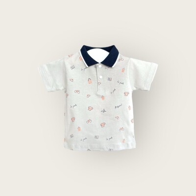 Wholesale Baby Boys T-shirt 6-18M Algiy Mini 2047-3550 - Algiy Mini (1)