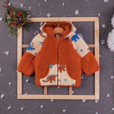 Wholesale Baby Boys Welsoft Cardigan With Hoodie 6-24M BabyZ 1097-4753 - 2
