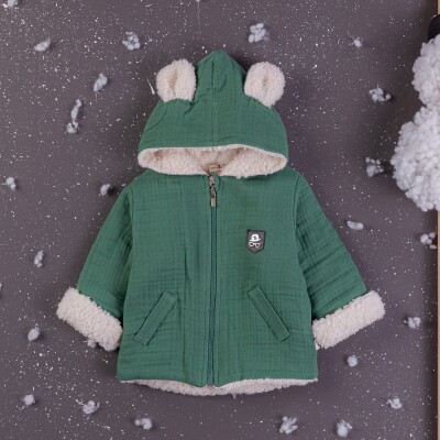 Wholesale Baby Boys Welsoft Coat With Hoodie 6-24M BabyZ 1097-4756 - 1