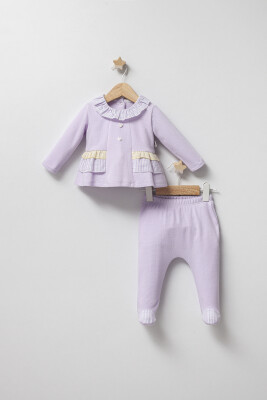 Wholesale Baby Girl 2-Piece Bodysuit and Pants Set 0-3M Tongs 1028-5063 - Tongs