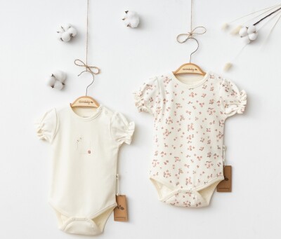 Wholesale Baby Girl 2-Piece Bodysuit Set 3-9M Ciccimbaby 1043-4964 - Ciccimbaby