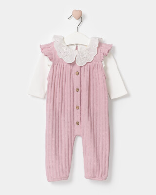 Wholesale Baby Girl 2 Pieces Body Jumpsuit Set Suit 3-9M Bupper Kids 1053-24526 - Bupper Kids (1)