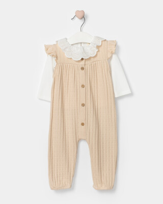 Wholesale Baby Girl 2 Pieces Body Jumpsuit Set Suit 3-9M Bupper Kids 1053-24526 - Bupper Kids