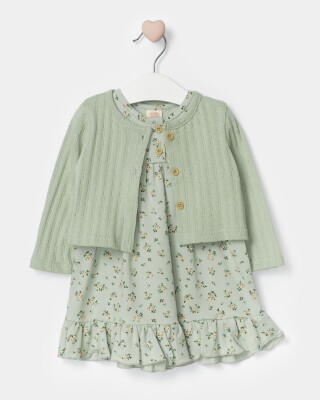 Wholesale Baby Girl 2 Pieces Dress Set Suit 9-24M Bupper Kids 1053-24502 - 5